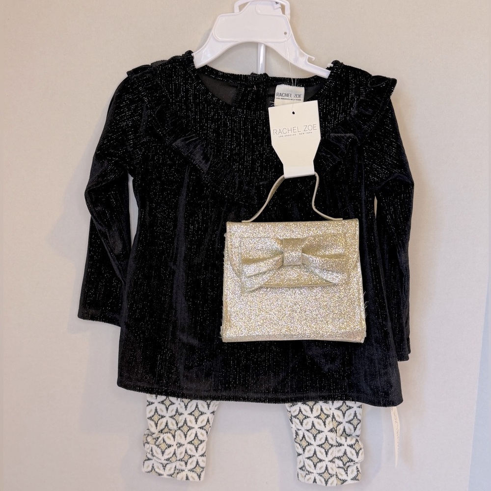 Rachel Zoe Black and Gold Toddler 18MOutfit